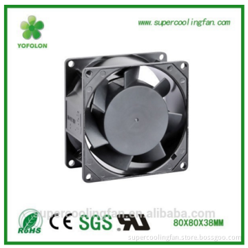 115V-125V 80mm 8038 ac cooling fan for motor
